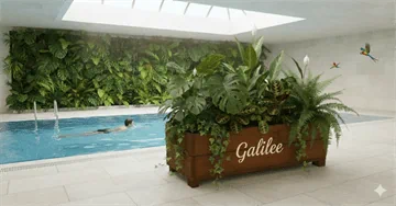 אדניות הגליל Galilee Planters-אדנית מלבנית אורך: 80 ס"מ 