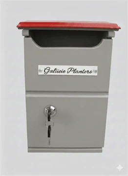 אדניות הגליל Galilee Planters-תיבת דואר אפור