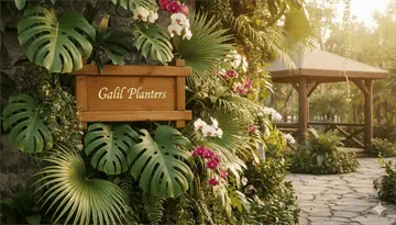 אדניות הגליל Galilee Planters-שלט הוריה לפרגולת פטיו