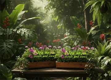 אדניות הגליל Galilee Planters-אדניות עץ בטבע