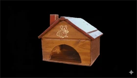 בית עץ מעוצב לחיות מחמד קטנות פרימיום – לארנבונים ננסיים, אוגרים ומכרסמים