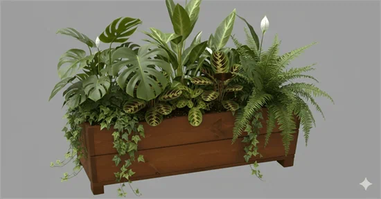 אדנית עץ פרימיום מלבנית – דגם B1 (80 ס"מ) ✨